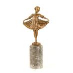 brons beeld , meisje , kado, Enlèvement ou Envoi