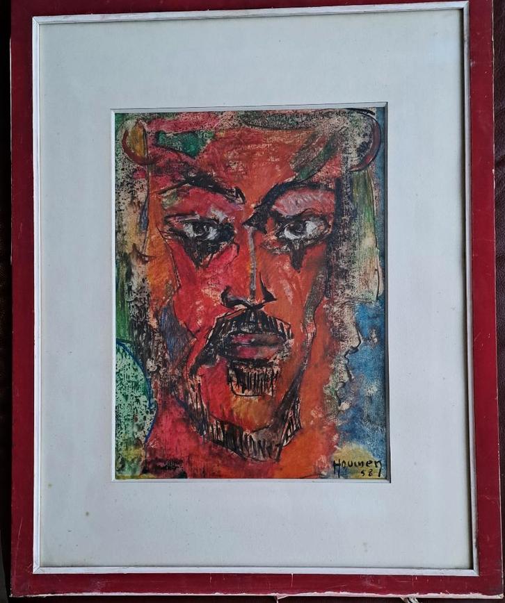 Joris Houwen 1925- 1998 Twee grote prachtige werken, Antiek en Kunst, Kunst | Schilderijen | Klassiek, Ophalen