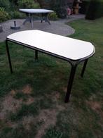 Keukentafel,tafel, Huis en Inrichting, Ophalen, Zo goed als nieuw, Ovaal, Metaal