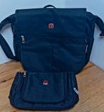 Wenger schoudertas + toilettas, Enlèvement ou Envoi, Comme neuf, Noir, Autres marques