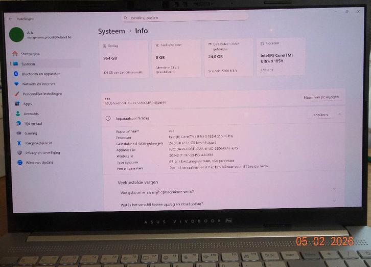 Laptop asus vivobook pro 15 inch oled, Computers en Software, Windows Laptops, Gebruikt, 15 inch, SSD, 2 tot 3 Ghz, Met videokaart