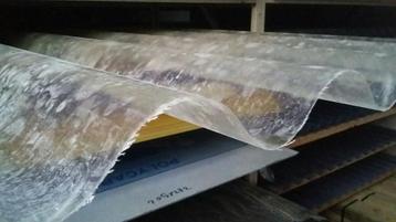 Golfplaten polyester voor tussen /vervanging eternitplaten  beschikbaar voor biedingen
