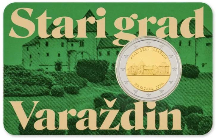 2 euro Kroatie 2024 - Varazdin Coincard (UNC), Postzegels en Munten, Munten | Europa | Euromunten, Setje, 2 euro, Overige landen