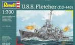 REVELL 05127 U.S.S. FLETCHER DD-445 ECHELLE1/700, Hobby & Loisirs créatifs, Modélisme | Bateaux & Navires, Revell, 1:200 ou moins