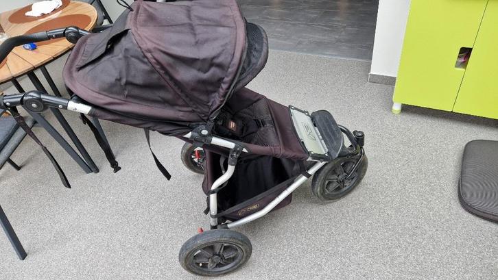 Mountain Urban Koets/Buggy/regenhoes/MaxiCosi adaptor, Kinderen en Baby's, Buggy's, Gebruikt, Regenhoes, Verstelbare rugleuning