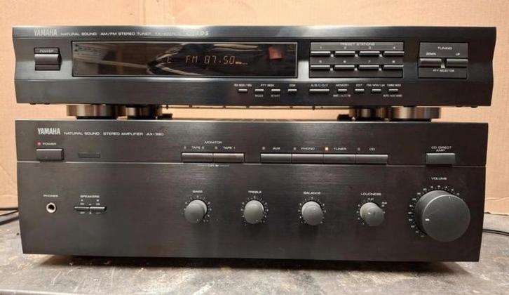 Yamaha versterker en tuner
. model AX-390 / TX-492 RDS, Audio, Tv en Foto, Versterkers en Ontvangers, Zo goed als nieuw, Stereo