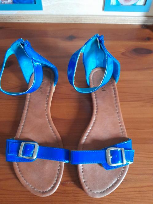 Blauwe sandalen, maat 39, Kleding | Dames, Schoenen, Zo goed als nieuw, Ophalen of Verzenden