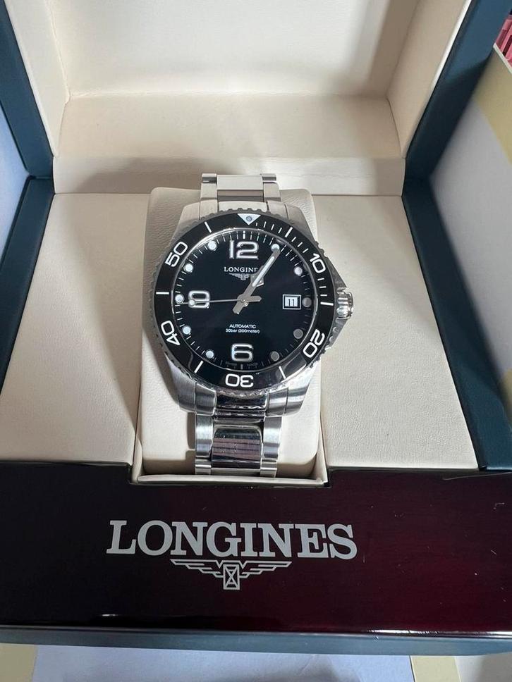 Longines hydroconquest de 2022 39mm, Handtassen en Accessoires, Horloges | Heren, Zo goed als nieuw, Ophalen