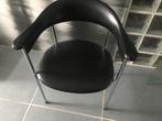 Retro (kuip)stoel zwart, Maison & Meubles, Chaises, Enlèvement, Comme neuf, Noir
