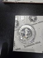 1 OZ zilveren munt - 2018 Seahorse 99,9% puur zilver, Enlèvement ou Envoi, Argent