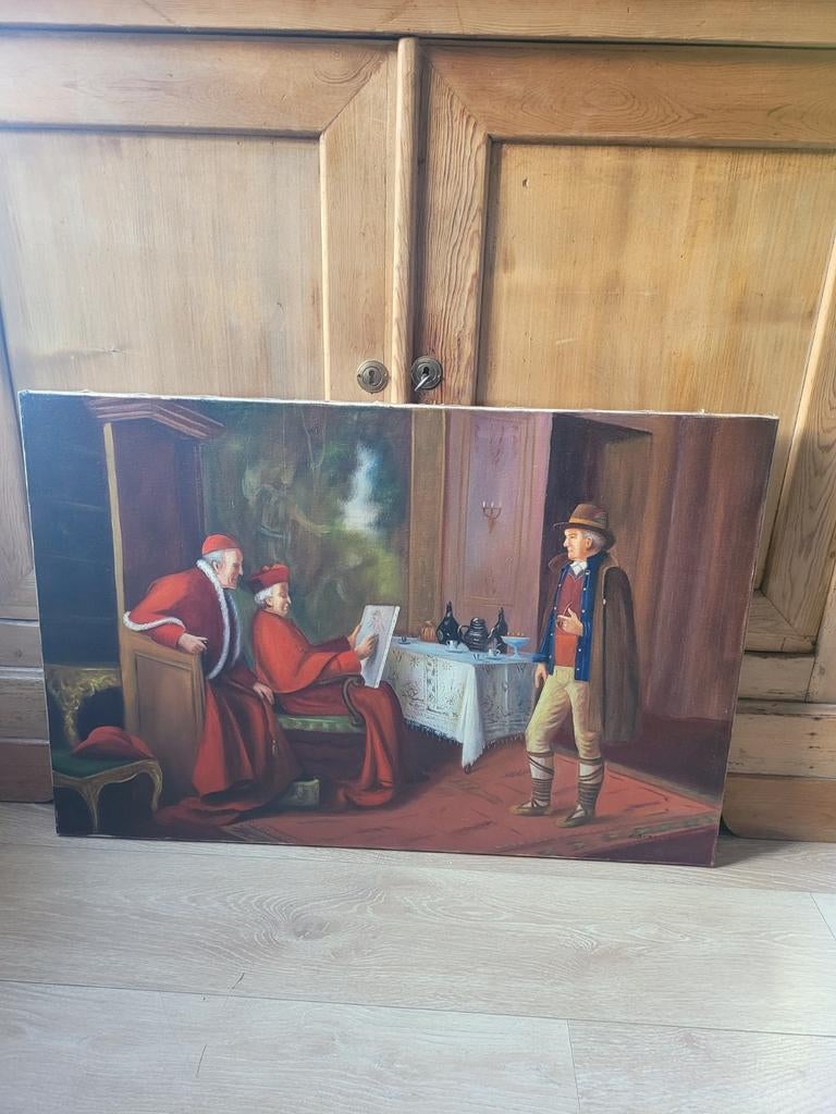 Superbe huile sur toile signée, Enlèvement ou Envoi