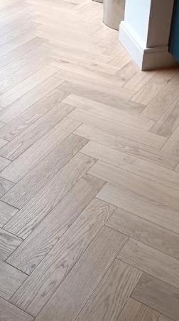 Parquets en chêne à chevrons Plancher en bois OFFRE !, Enlèvement