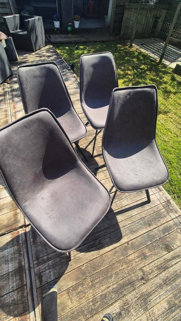 4 mooie design eetkamerstoelen, Huis en Inrichting, Ophalen