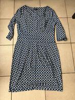 Blauw / wit / zwarte jurk - JBC Maat 42, Enlèvement ou Envoi, Taille 42/44 (L), Bleu