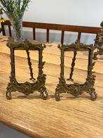 Cadre photo en laiton (2x), Antiquités & Art, Enlèvement ou Envoi