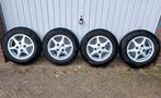13" alu. velgen (4x100) + w.banden, 145/80-13., Auto-onderdelen, Ophalen, Gebruikt, Banden en Velgen, Winterbanden
