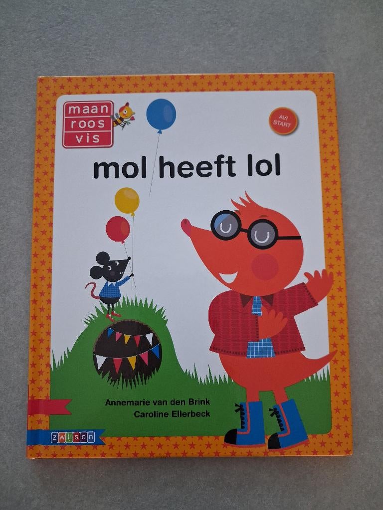 Avi start, Mol heeft lol  maan/roos/vis - zwijsen, Boeken, Ophalen of Verzenden, Zo goed als nieuw, Annemarie van den Brink, Fictie algemeen