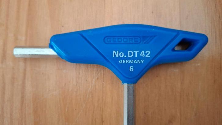 NIEUWE inbus sleutel GEDORE DT42 6 mm stiftsleutel T-greep, Doe-het-zelf en Bouw, Gereedschap | Handgereedschap, Nieuw, Ophalen