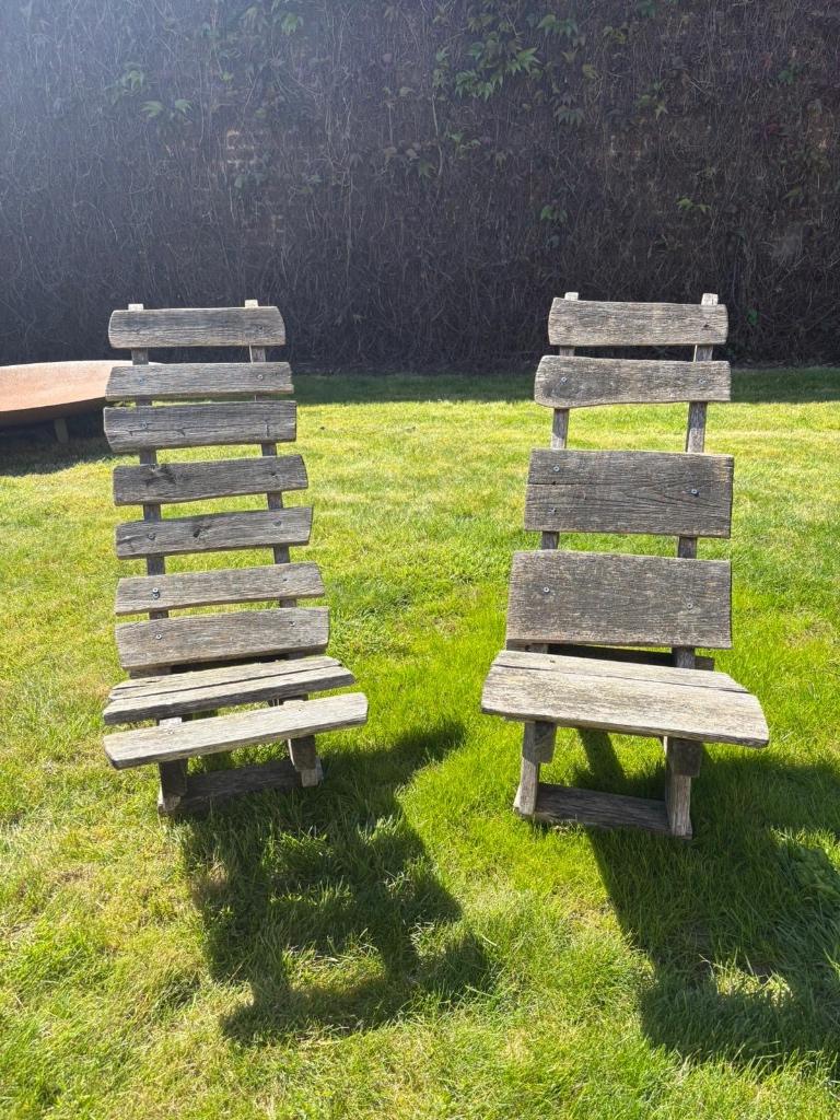 2 leuke tuinstoelen, Jardin & Terrasse, Chaises de jardin, Enlèvement, Pliant