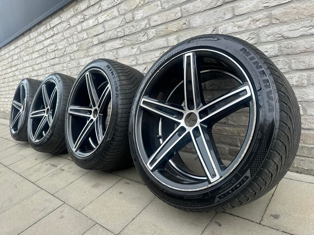 Bmw f10 f11 19inch 5x120 velgen met banden, Auto-onderdelen, Banden en Velgen, Ophalen, Band(en)