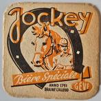 Jockey GéVé sous-bock bierviltje bierdeckel coaster, Collections, Enlèvement ou Envoi, Utilisé, Sous-bock