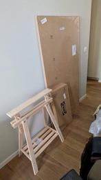 Bureau Ikea sur tréteaux NEUF, Neuf, Autres types, Enlèvement, Brun