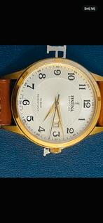 Mooie nieuwe Festina Saffier glas compleet in de doos 70 €, Handtassen en Accessoires, Horloges | Heren, Leer, Staal, Polshorloge