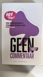 Geen commentaar, Enlèvement ou Envoi, Neuf, Sara Vercauteren
