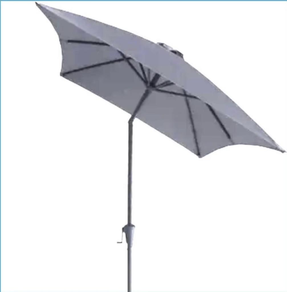 Balkon Parasol + Voet + Hoes, Tuin en Terras, Parasols, Ophalen, Zo goed als nieuw, Parasolhoes, Verstelbaar
