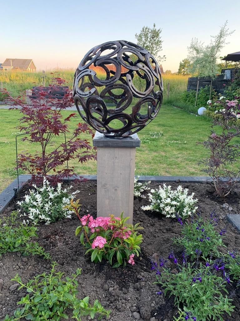 Hoefijzer bollen , hoefijzerkunst, Tuin en Terras, Ophalen, Nieuw, Metaal, Abstract beeld