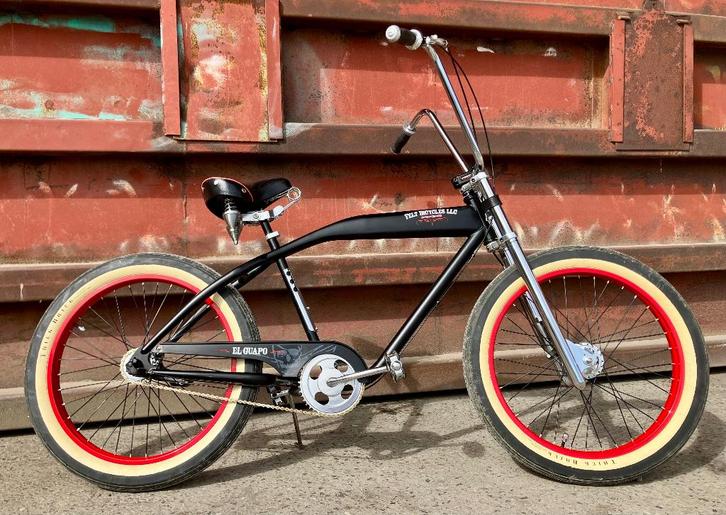 Fiets El Guapo USA chopper strandcruiserfiets, Fietsen en Brommers, Fietsen | Cruisers en Lowriders, Zo goed als nieuw, Cruiser