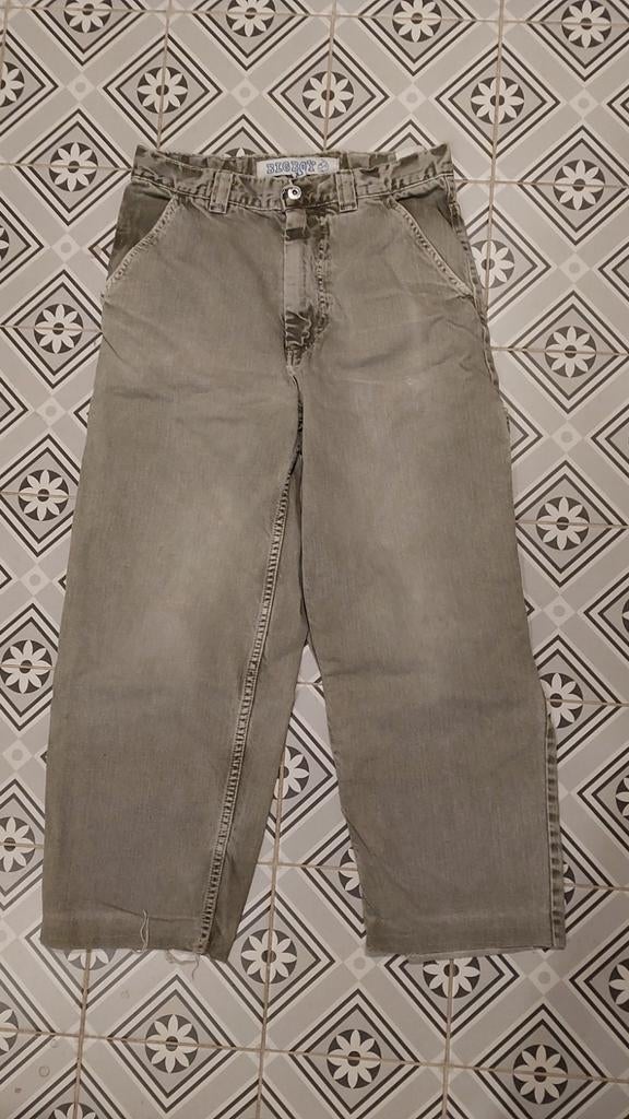 Big boy jeans skate broek XS, Kleding | Heren, Broeken en Pantalons, Gedragen, Maat 46 (S) of kleiner, Groen, Ophalen of Verzenden