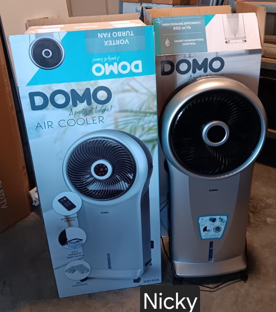 Aircooler met afstandsbediening - nog met garantie, Ophalen, Zo goed als nieuw, Afstandsbediening