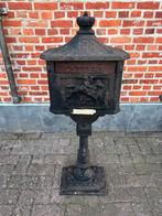 Brievenbus gietijzer, Ophalen, Gebruikt, IJzer, Staande brievenbus