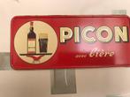 Panneau publicitaire Picon avec bière, Enlèvement ou Envoi, Comme neuf, Panneau publicitaire