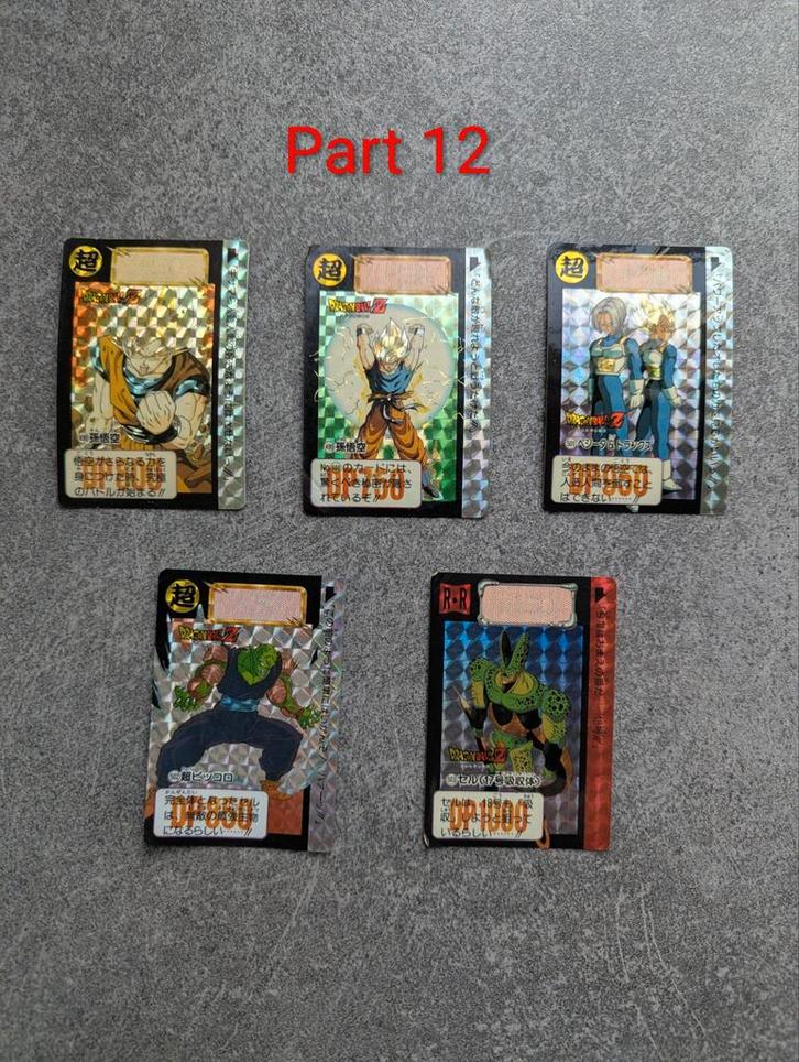 Cartes Dragon Ball Carddass Hondan part 12 prisms, Hobby & Loisirs créatifs, Jeux de cartes à collectionner | Autre, Enlèvement ou Envoi