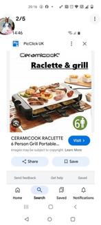 Appareille a raclette céramique 6p neuf, Enlèvement