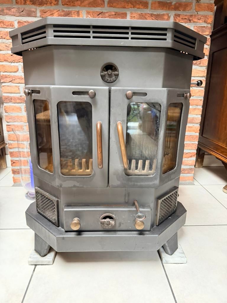 Houtkachel, Huis en Inrichting, Kachels, Gebruikt, Vrijstaand, Houtkachel, Hout, Ophalen