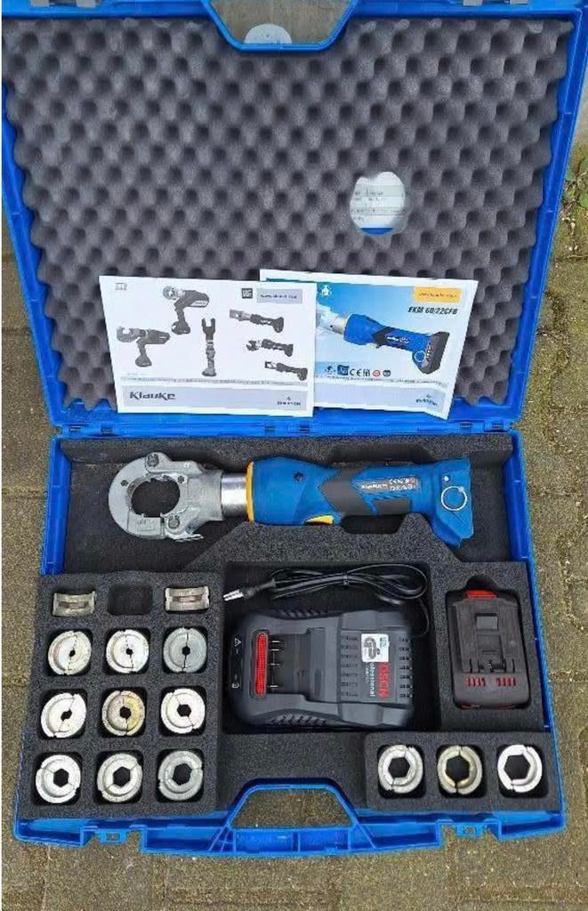 Klauke EKM 6022 CFB 18V Kabelschoenperstang 6-300mm², Ophalen, Zo goed als nieuw