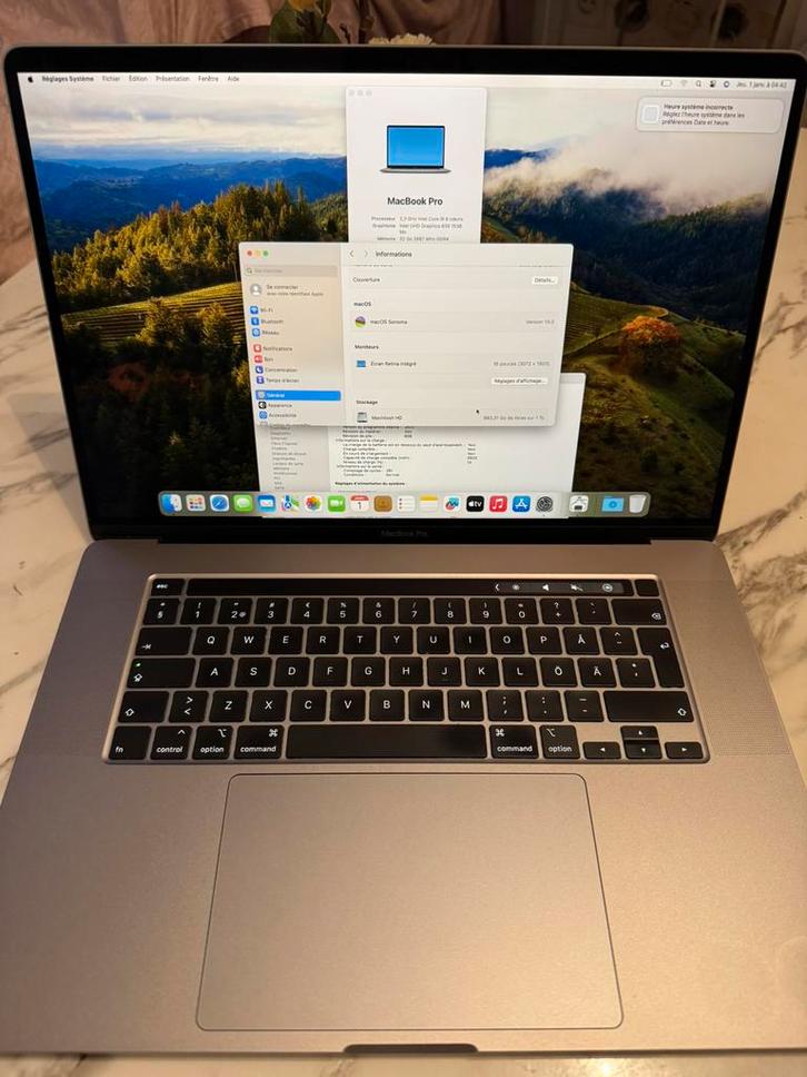 Macbook Pro 16* i9 32GB RAM 1TB SSD - Factuur - Garantie, Computers en Software, Apple Macbooks, Zo goed als nieuw, MacBook, Ophalen