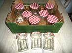 Confituurpotten 450 gr (tot 40 stuks), Ophalen of Verzenden, Zo goed als nieuw, Glas, Pot, Bus of Blik