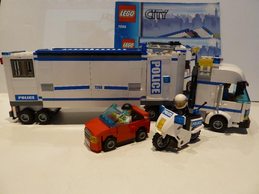 Unité de police mobile Lego City Police 7288, City, Enlèvement ou Envoi, Lego, Ensemble complet