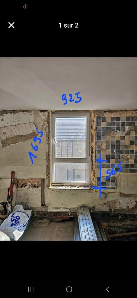 Châssis PVC blanc, Bricolage & Construction, Vitres, Châssis & Fenêtres, Enlèvement