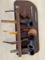Een set van 5 antieke pijpen met steun, Ophalen of Verzenden, Gebruikt