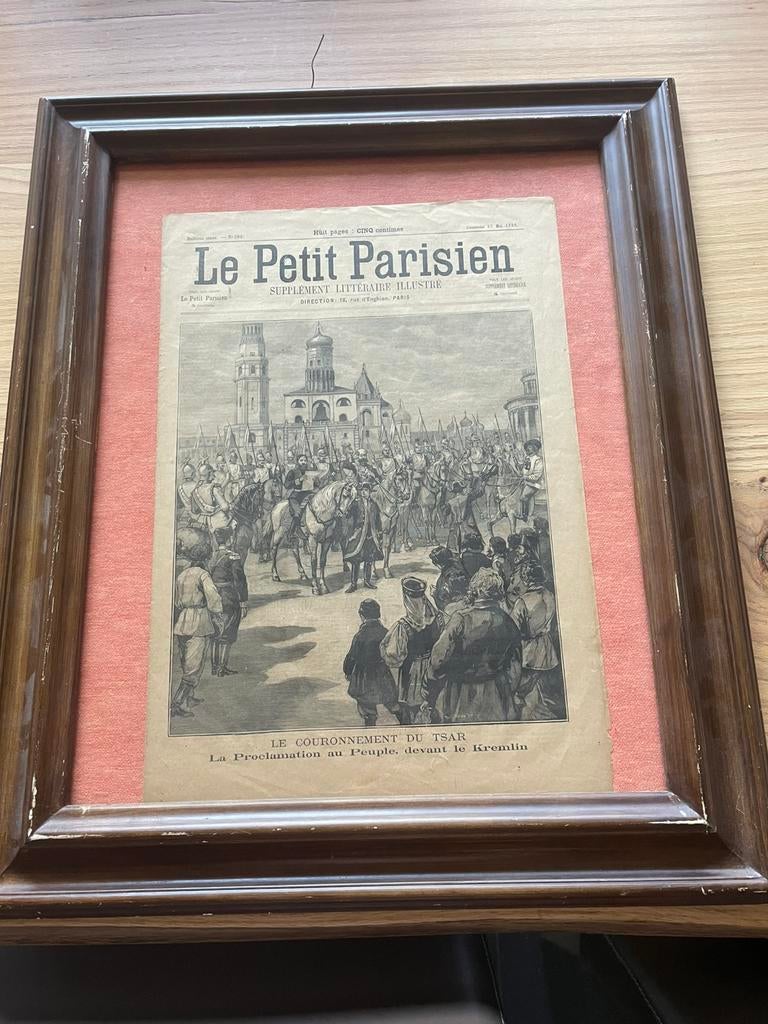 Gravure Le Couronnement du Tsar, Antiek en Kunst, Kunst | Etsen en Gravures, Ophalen, Gravure
