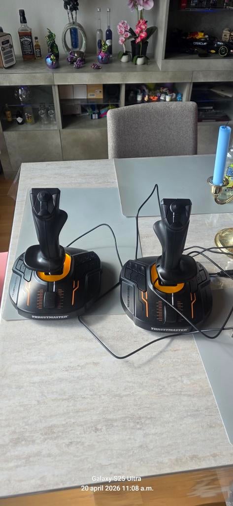 Thrustmaster dual t16000m joysticks., Ophalen of Verzenden, Nieuw, Thrustmaster
