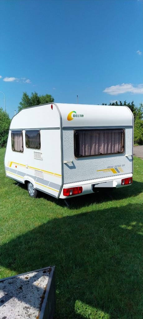 Caravan lichtgewicht MTM 750kg - 2005, Caravanes & Camping, Poêle, Entreprise, Coin salon convertible, Jusqu'à 4 m