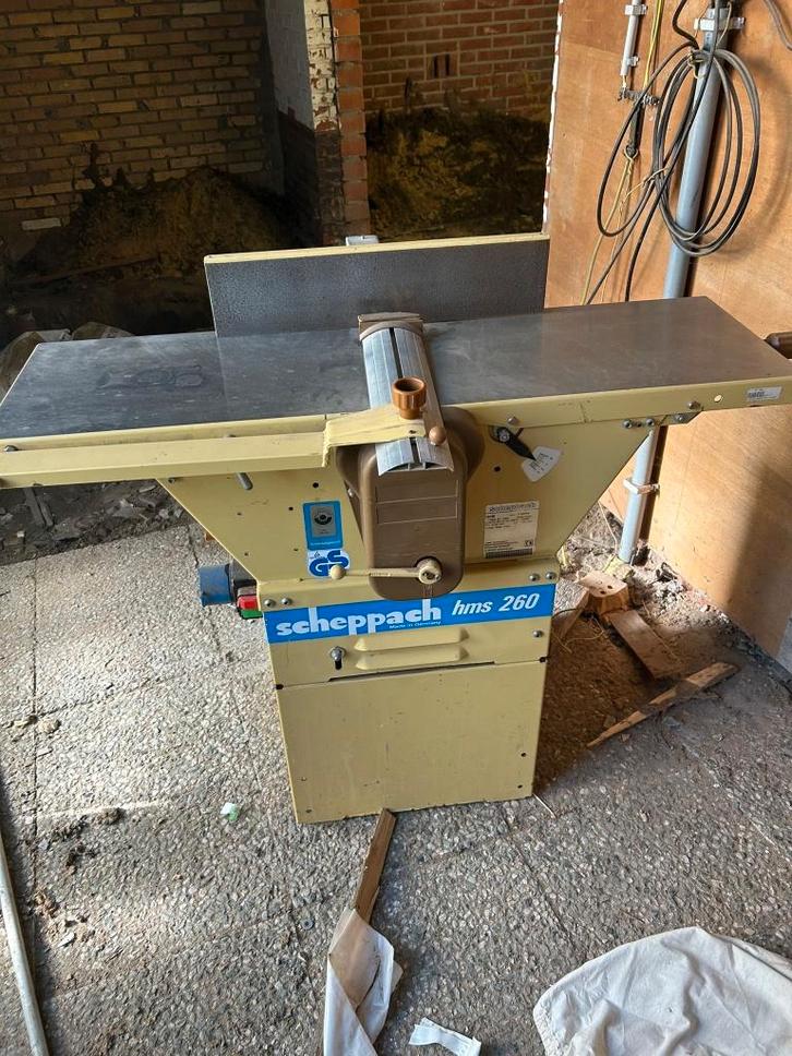 Scheppach HMS 260 – Vandiktebank & vlakschaafmachine, Bricolage & Construction, Raboteuses, Enlèvement