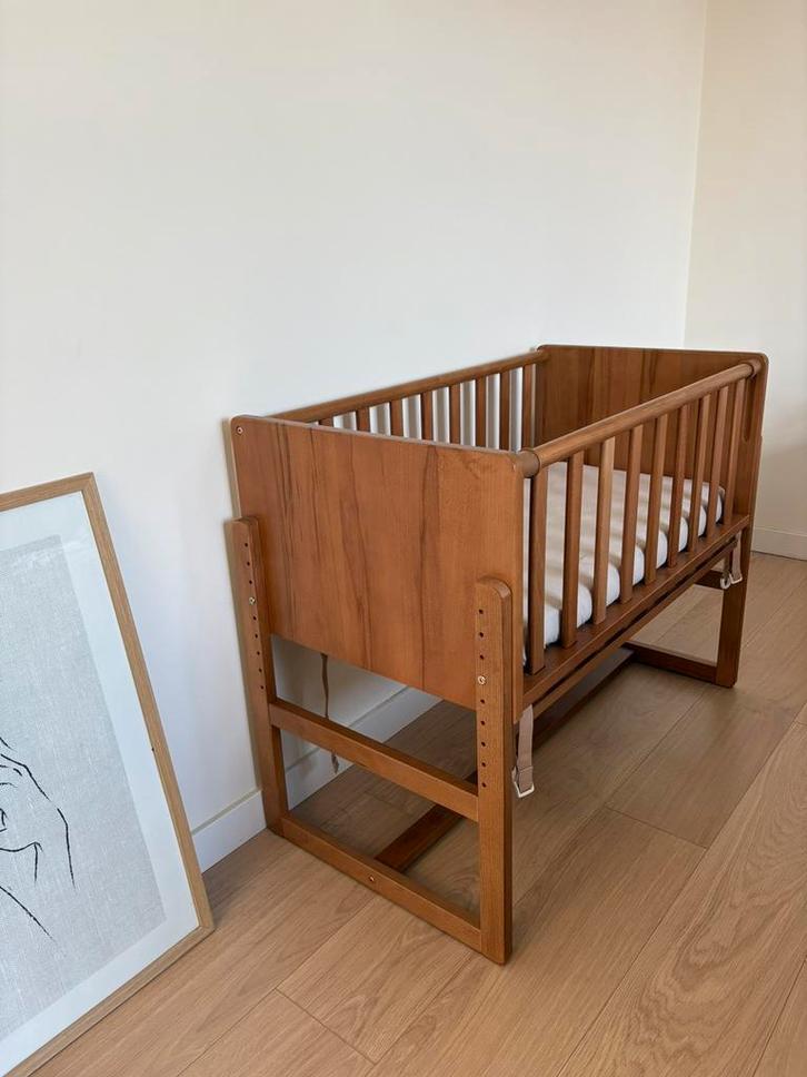 PetiAmélie cosleeper en baby box walnoot + acc, Kinderen en Baby's, Babywiegjes en Ledikanten, Nieuw, Ophalen