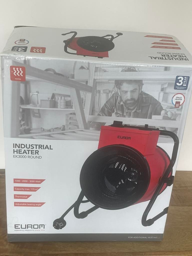 Warmeluchtblazer 3000W, Ophalen, Zo goed als nieuw, Elektrisch, Vloer